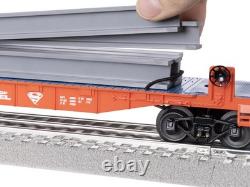 Lionel Dc Comics Superman Flatcar O Gauge Model Train Car Removable Steel Beams