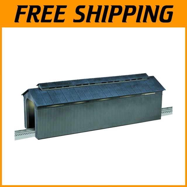 Lionel Gray O Gauge Covered Bridge Model Train Accessory