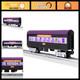 Lionel Halloween Crescent Moon Passenger Car O Gauge Model Train Coach