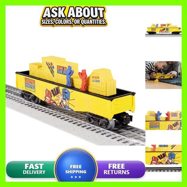 Lionel Mattel Rock Em Sock Em Robots O Gauge Model Train Chasing Gondola Car