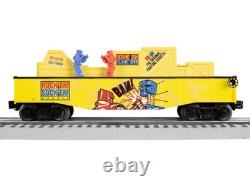 Lionel Mattel Rock Em Sock Em Robots O Gauge Model Train Chasing Gondola Car