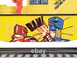 Lionel Mattel Rock Em Sock Em Robots O Gauge Model Train Chasing Gondola Car