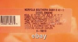 Lionel Norfolk Southern Dash-8 40c Diesel Engine 6-18213! O Gauge Train Ns