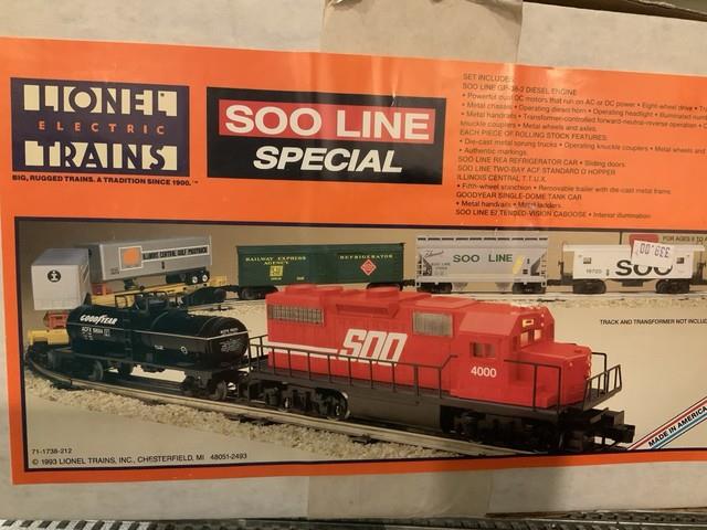 Lionel O Gauge 6-11738 Soo Line Service Station Special Train Set Nib