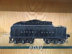 Lionel O Gauge 763E Semi-Scale Hudson Loco with2226W Tender c. 1940 Ex