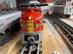 Lionel O Gauge F3 A-B-A Santa Fe 2343A, 2343B, 2343C