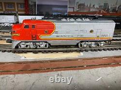 Lionel O Gauge F3 A-B-A Santa Fe 2343A, 2343B, 2343C