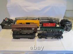 Lionel O Gauge Toy Trains #8632 Steam Engine Locomotive Freight Car Set + Tracks