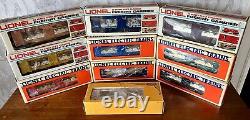 Lionel O Gauge Trains Bullion & Mint Cars Lot of 10 Excellent in Original Boxes