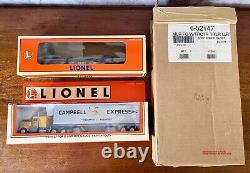 Lionel O Gauge Trains FlatCar with Tractor & Trailer Sets Lot of 6 Mint in Box