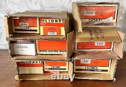 Lionel O Gauge Trains FlatCar with Tractor & Trailer Sets Lot of 6 Mint in Box