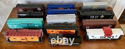 Lionel O Gauge Trains FlatCars with Truck, Tanks, BoxCars, Cabooses Lot of 13