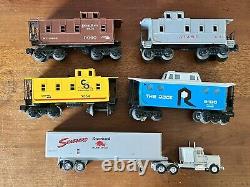 Lionel O Gauge Trains FlatCars with cars, BoxCars, Cabooses, Hoppers + Lot of 18