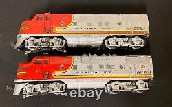 Lionel Postwar O Gauge 2333 Santa Fe AA Diesel Locomotive Powered Dummy Train