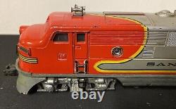 Lionel Postwar O Gauge 2333 Santa Fe AA Diesel Locomotive Powered Dummy Train