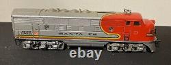 Lionel Postwar O Gauge 2333 Santa Fe AA Diesel Locomotive Powered Dummy Train