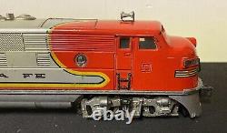 Lionel Postwar O Gauge 2333 Santa Fe AA Diesel Locomotive Powered Dummy Train