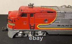 Lionel Postwar O Gauge 2333 Santa Fe AA Diesel Locomotive Powered Dummy Train