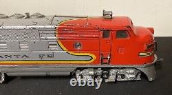 Lionel Postwar O Gauge 2333 Santa Fe AA Diesel Locomotive Powered Dummy Train