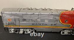 Lionel Postwar O Gauge 2333 Santa Fe AA Diesel Locomotive Powered Dummy Train