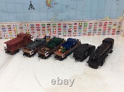 Lionel Postwar Set 1655 Steam Engine 4 Freight Cars O Gauge / 027