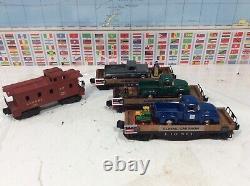 Lionel Postwar Set 1655 Steam Engine 4 Freight Cars O Gauge / 027