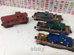 Lionel Postwar Set 1655 Steam Engine 4 Freight Cars O Gauge / 027