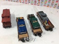 Lionel Postwar Set 1655 Steam Engine 4 Freight Cars O Gauge / 027