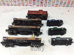 Lionel Postwar Set 1655 Steam Engine 4 Freight Cars O Gauge / 027