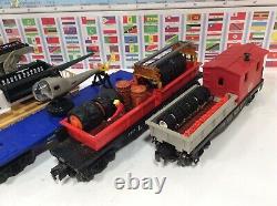 Lionel Postwar Set 1655 Steam Engine 5 Freight Cars O Gauge / 027