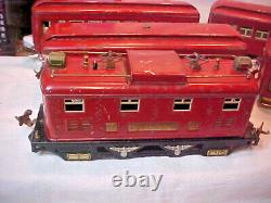 Lionel Prewar O Gauge 97e Set 251e Locomotive 3 605 Coach Cars 1 606 Observatio