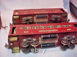 Lionel Prewar O Gauge 97e Set 251e Locomotive 3 605 Coach Cars 1 606 Observatio