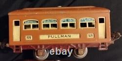 Lionel Prewar O-gauge 252 Locomotive With (2)529 Pullman & 530 Observation Car