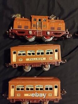 Lionel Prewar O-gauge 252 Locomotive With (2)529 Pullman & 530 Observation Car