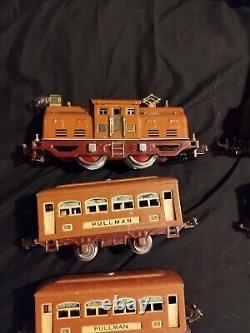 Lionel Prewar O-gauge 252 Locomotive With (2)529 Pullman & 530 Observation Car