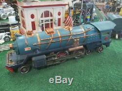 Lionel Prewar Standard Gauge 400e Blue Comet Loco & Passenger Car Set 420/21/22