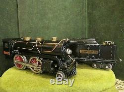 Lionel Prewar Standard Gauge Loco No 384-E Locomotive & 384-T Tender Running