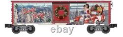 Lionel Santa Baby Box Car! O Gauge Train Christmas Boxcar Pinup Art Red Truck