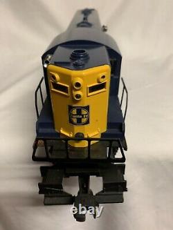 Lionel Santa Fe Gp-7 Diesel Engine 6-8263! For O Gauge Train Blue Yellow Atsf