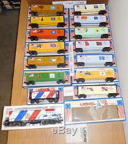 Lionel Spirit Of 76 U36b Diesel Engine 13 Boxcars Caboose O Gauge Train Set 1976