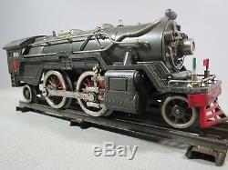 Lionel Standard Gauge #385E Steam Locomotive & Tender with Sound IN GUN METAL