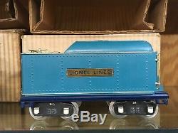 Lionel Standard Gauge 390E Blue Comet Set OB from 1930 LN