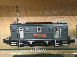 Lionel Standard Gauge 9E Gunmetal Gray Loco & 309, 310, 312 2-Tone Green Cars OB