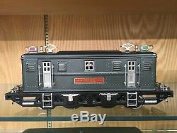 Lionel Standard Gauge 9E Gunmetal Gray Loco & 309, 310, 312 2-Tone Green Cars OB