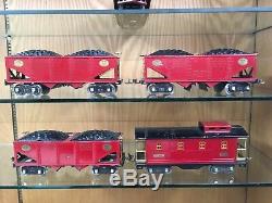 Lionel Standard Gauge Black 318E Loco Set with 3 x 516 Coal Hoppers, 517 Caboose