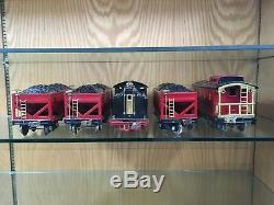 Lionel Standard Gauge Black 318E Loco Set with 3 x 516 Coal Hoppers, 517 Caboose