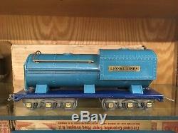 Lionel Standard Gauge Blue Comet Set with 400E Loco, 400T, 420 / 421 / 422 Cars OB