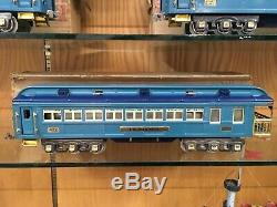 Lionel Standard Gauge Blue Comet Set with 400E Loco, 400T, 420 / 421 / 422 Cars OB