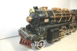 Lionel Standard Gauge Prewar #400E Black Locomotive with Brass Trim