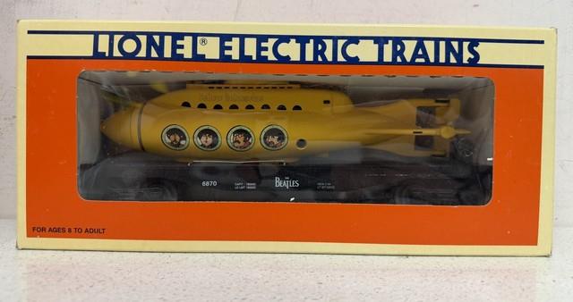 Lionel The Beatles Yellow Submarine 6870 O Gauge Model Train Yellow Black 427